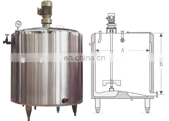 stainless steel ice cream aging tank