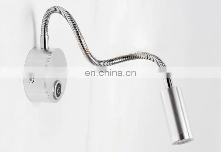 1W 3W LED hose light bedside reading lamp wall lamp spotlight