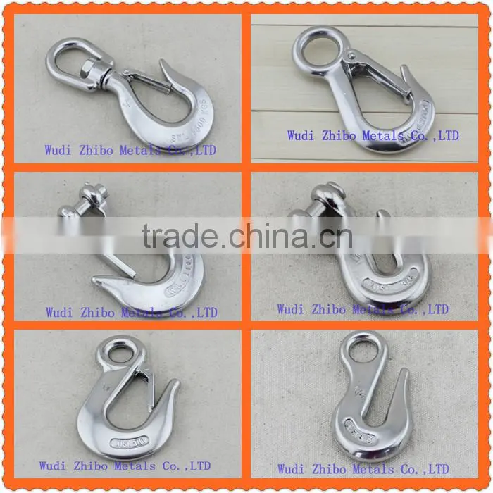 OEM manufacture stainless steel Eye pelican hook with safty latch
