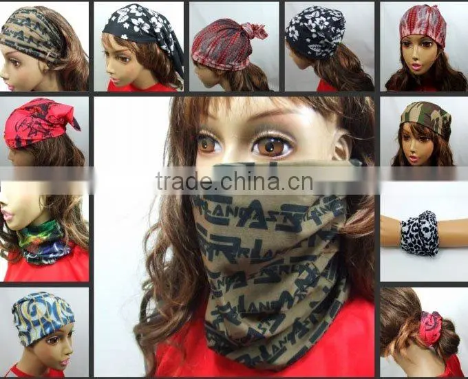 sports 8 in 1 multifunctional microfiber scarf