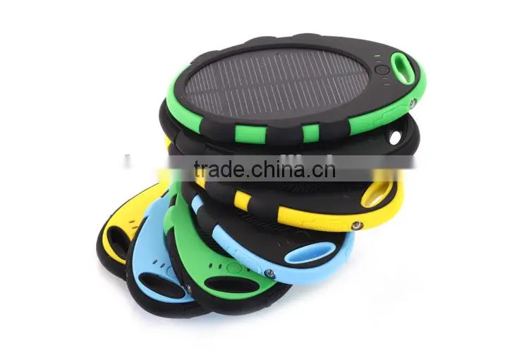 5000mah solar power bank,waterproof solar power bank charger