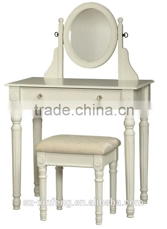 Dressing table & stool with mirror