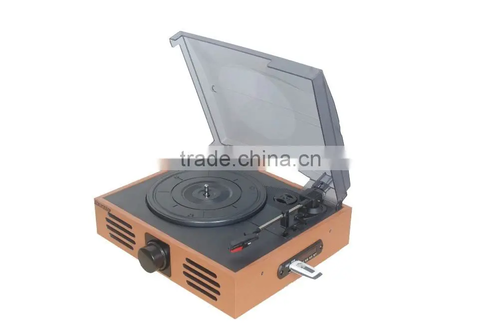 Classic Vintage Design!!! Simple Turntable& Vinyl Record LP
