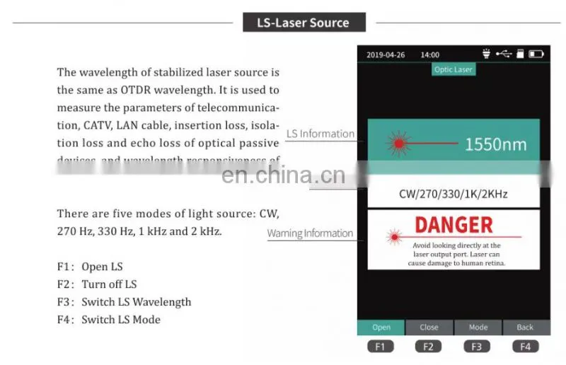 Factory Supply Reflectometer Otdr With Visual Fault Locator with fiber optical OTDR machine price