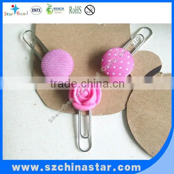 Color coated custom logo metal paper clip