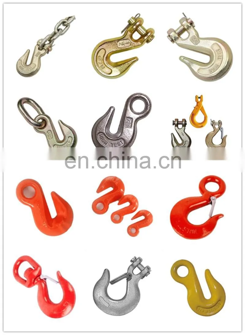 OEM Forging Alloy Steel Ringging Hardwared Galvanized G80 Eye Bend Hook
