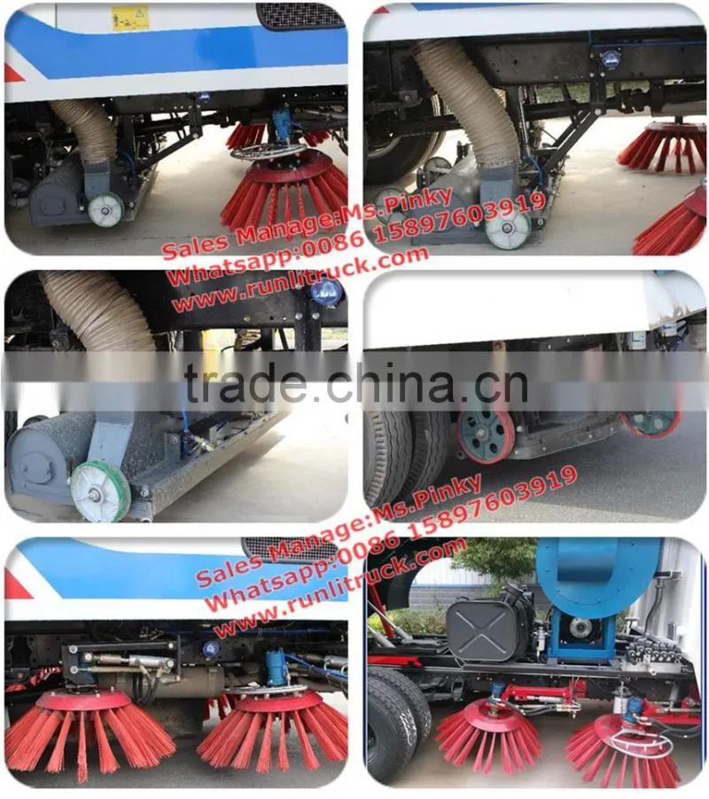 Dongfeng Bigger 10000Liters Road Cleaning Trucks, Street Cleaning Machines With Snowing Cleaning Equipment For Sales