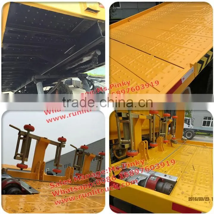 Cheaper Price DFAC 4Tons Road Wrecker Towing Truck With Crane Platform For Sales