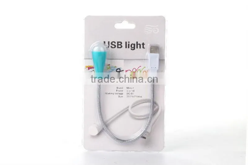 3w blue bendable with USB led bed head reading lighting
