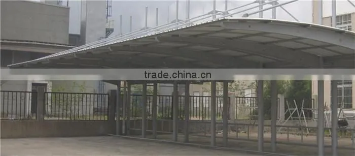 Hot sale steel structure design for car parking canopy