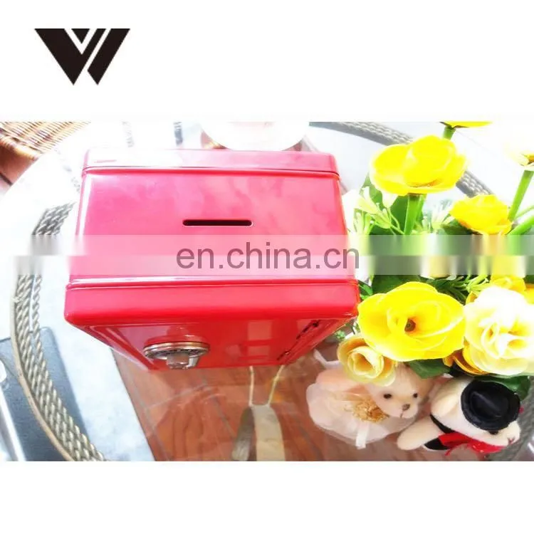 Hot Sale Custom Gift Metal Packaging Beer Shape Money Saving Box Coin Piggy Bank for Kids