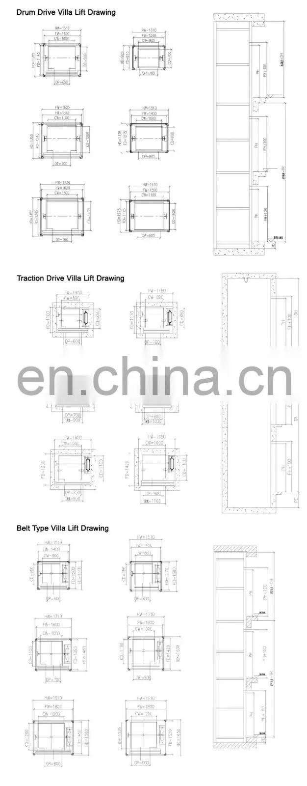 Designhome Passenger Residential Small Elevator Lift Hot Selling Hot Quality Classic for Villa House Customized 1 YEAR