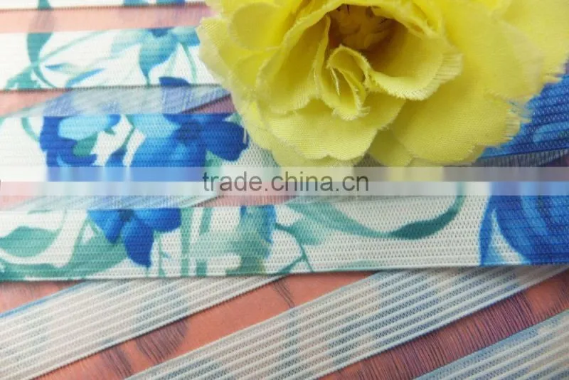 Flower Elastic Polyester Band for Garments