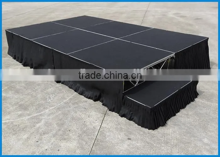 ACS wooden stage, aluminum stage, used portable stage for sale