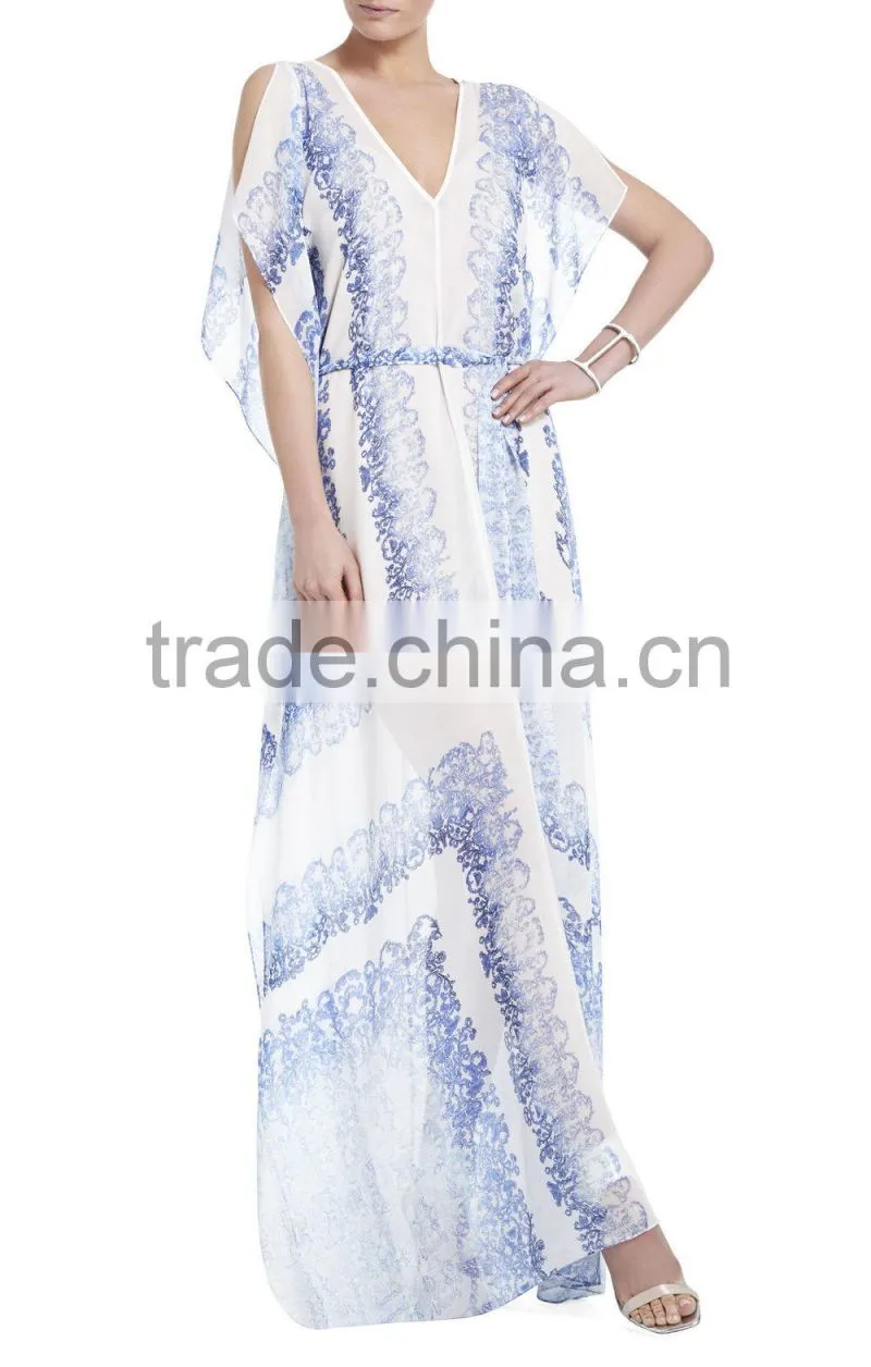 2015 Customized Summer Plus Size lady long dress
