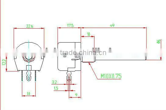 Electronics WX118 50K rotary potentiometer long shaft potentiometers