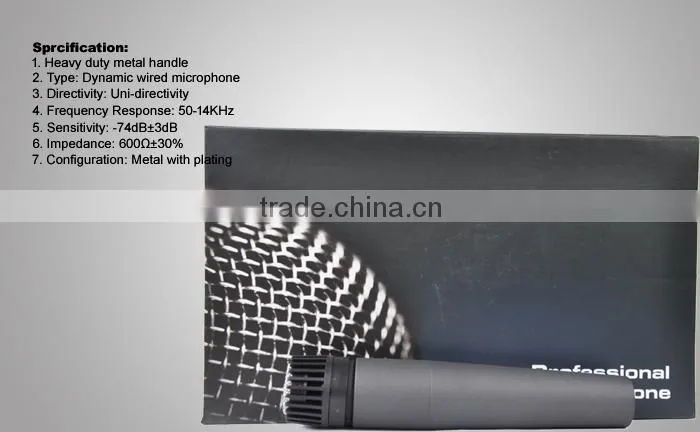 Professional Karaoke Wired Handheld Dynamic Microphone DM-57