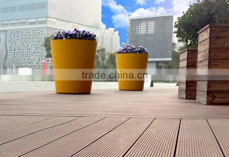 WPC decking board with anti-slip and UV-protect, waterproof advantage