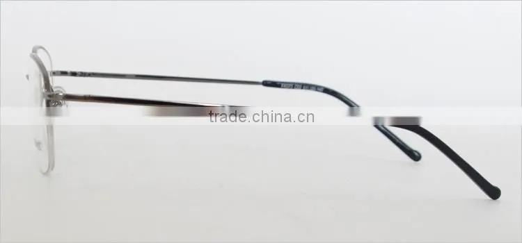 Classic half-rim men metal no brand eyewear optical frames
