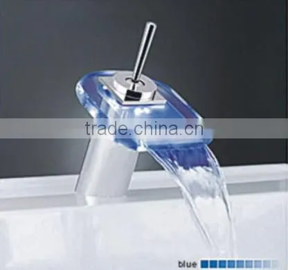 Glass Waterfall Bathroom Faucet