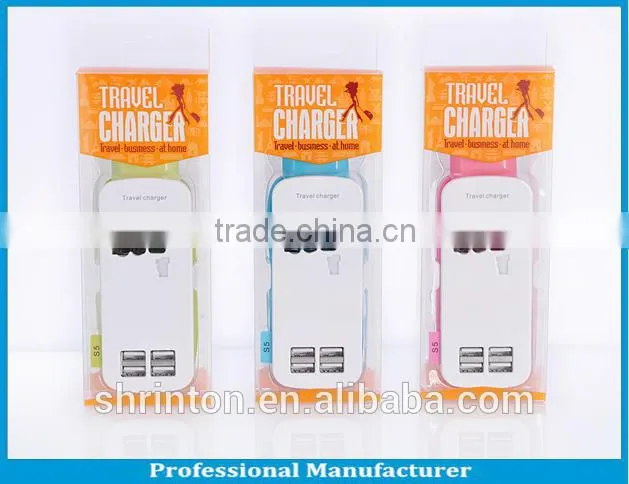 Portable High Speed 4.2 A EU UK USA AU Usb Travel Charger