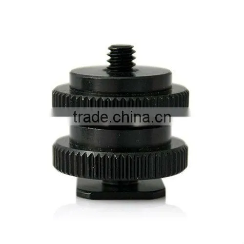 1/4 inch and 3/8 inch Tripod Screw to Camera Flash, Hot Shoe Mount Adapter