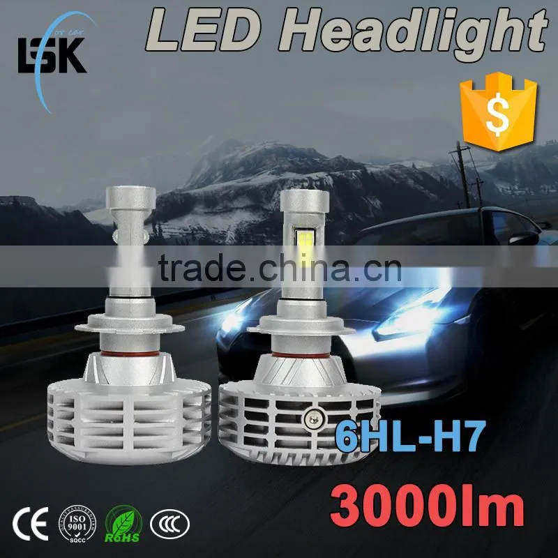 Newest G6 all in one waterproof led headlights for car auto motorcycle with 5 color temperature available