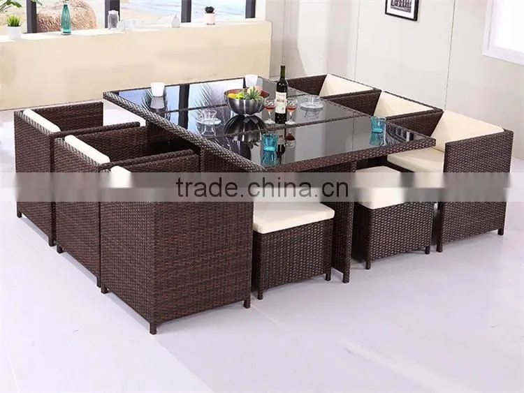 Multifunction Luxury Modern Wicker Furniture Sets New Design Rattan Outdoor Garden Set