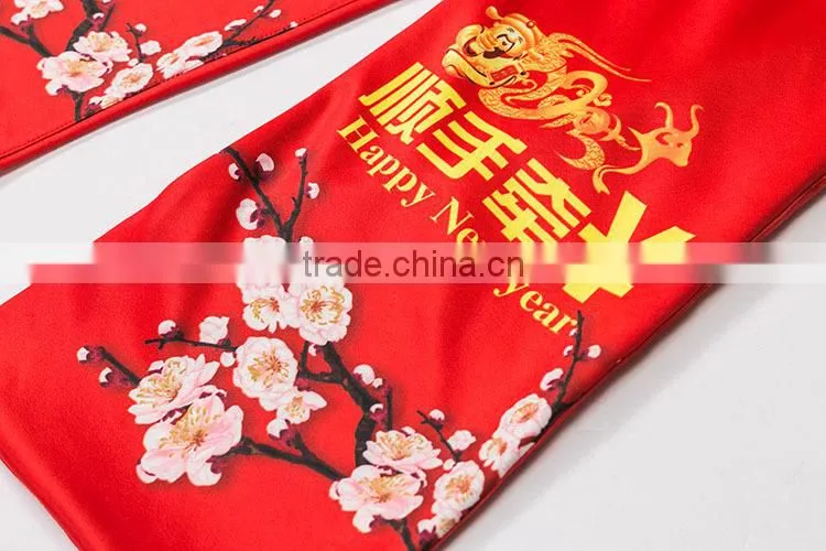 hot sale sublimation 100% polyester printed knitted football fan scarf