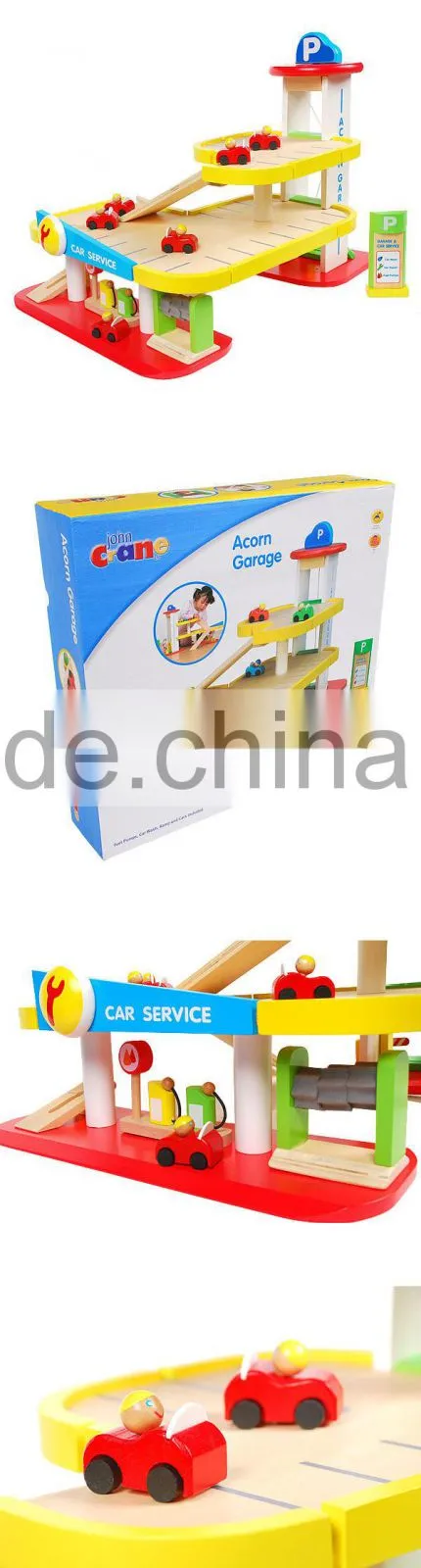 2015 hot sale kids wooden parking garage toy for sale