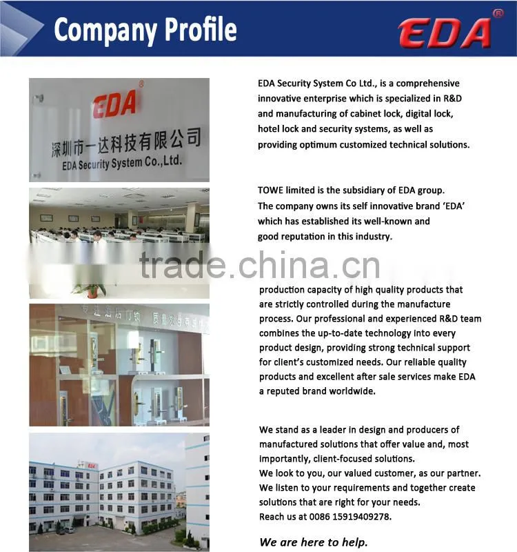 EDA RFID Wireless Security System Gym Magnetic Locker Lock