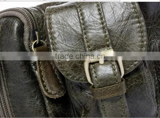 Men Genuine Leather chest bag Small Phone Wallet Case Fanny Waist Pack Outdoor Bags