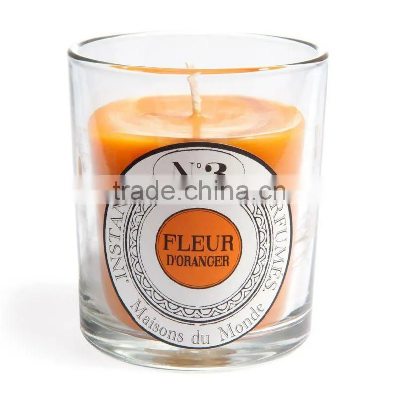 Lotus candle, Scent candle glass