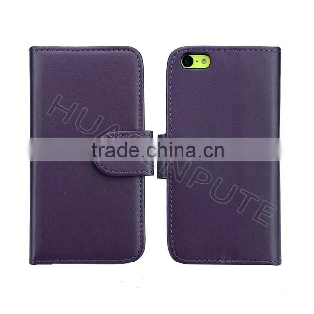 Leather Case For iPhone 5c , Flip Covers For iPhone 5c Mobile Case