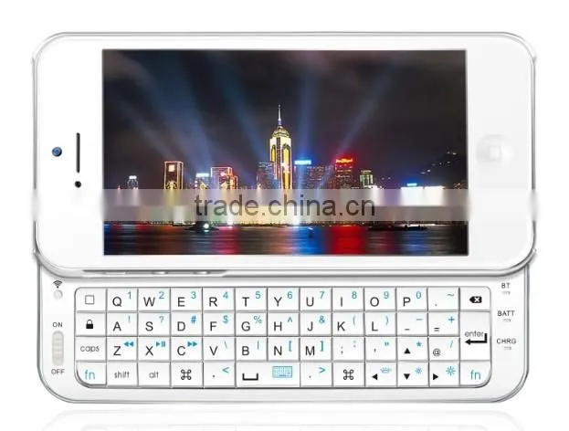 Sliding bluetooth wireless keyboard case for iphone 5 5s
