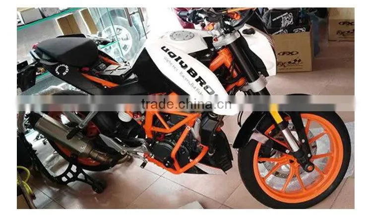 BJ-FG-KT001 Motorcycle Orange Frame Crash Bars Guard Protector for KTM DUKE 390