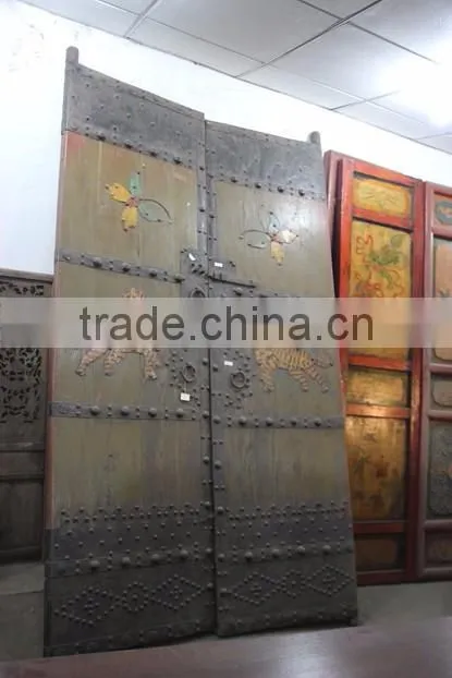 Chinese antique soild wood carving door