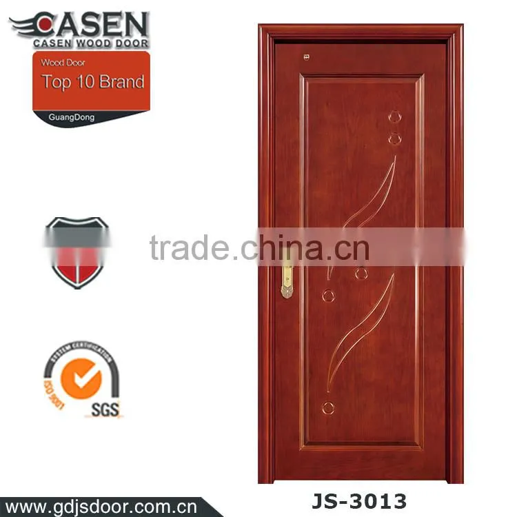 Red wood sound-proof hotel door pictures for hotel room
