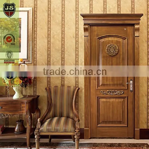Modern black walnut veneer Rome best wood door design wood door for interior decoration