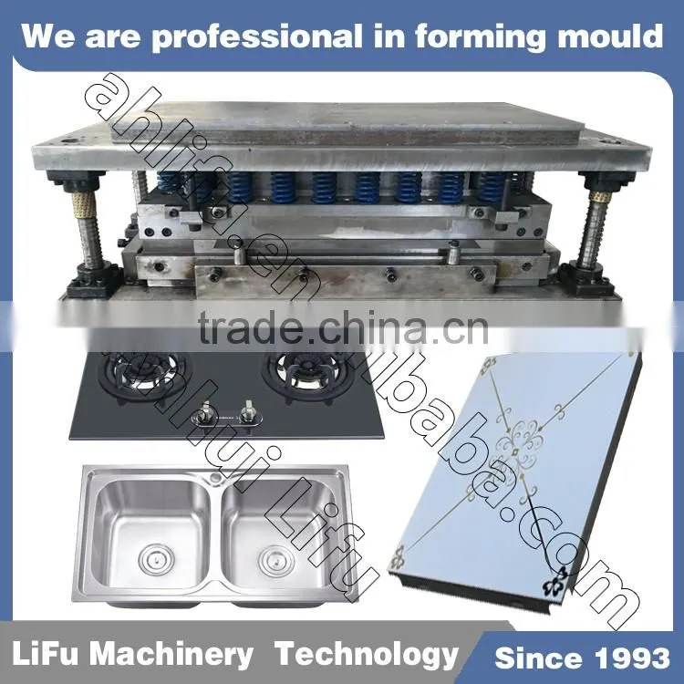 High quality Commercial stainless steel wash sink mould with double basin