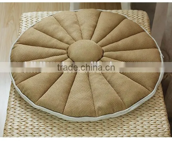 Outdoor washable Light Beige Handmade Chair Cushions Pads
