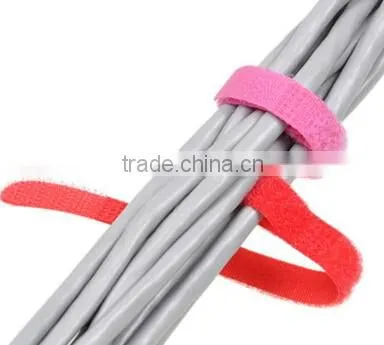 muti-use colorful hook and loop magic tape wire cable tie