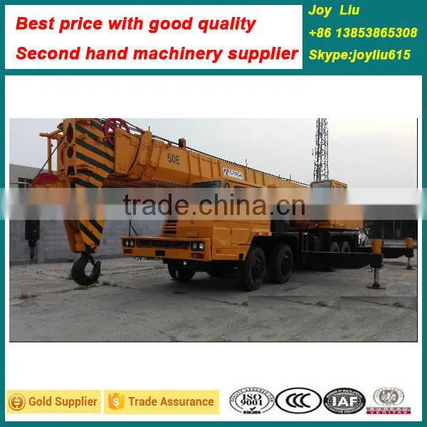 Best quality lowest price XCMG cheap crane machines, 50 ton crane