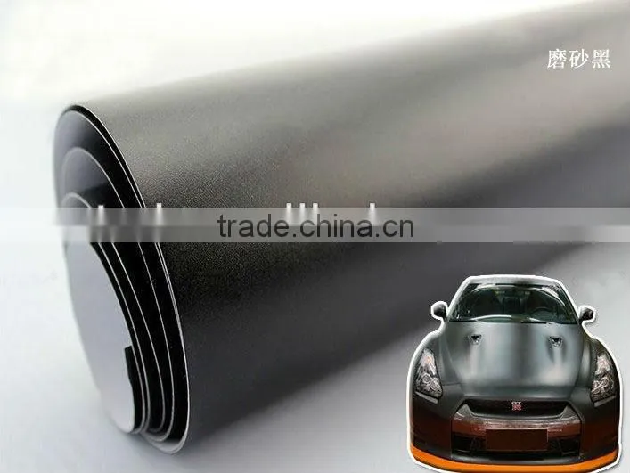 Matt vinyl sticker with air free bubbles 1.52*30m, matt purple wrap film