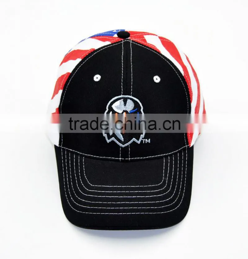 Hot! OEM Popular Washed High Quality Adjustable Eagle Animal Embroidery Cotton Cheap Sport Curve Promotional Custom Baseball Cap