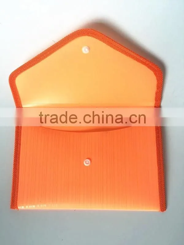 2016 New Fashion Factory Price A4, A5 File Pocket with Button