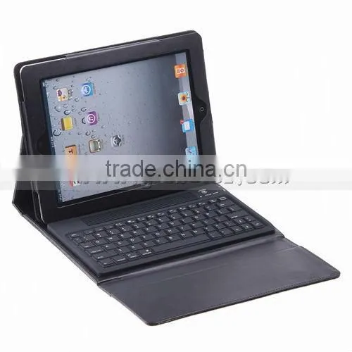 Wireless Bluetooth Keyboard for iPad 2 / 3,Stand Leather Cover Case for iPad 2 / 3