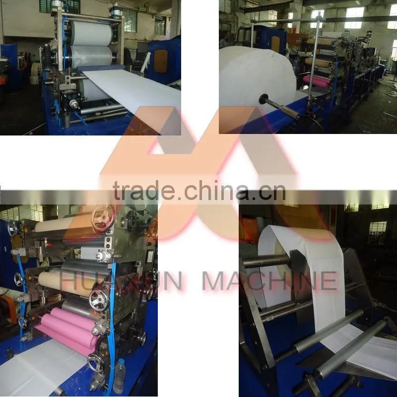 Automatic lamination folding napkin serviette tissue machine