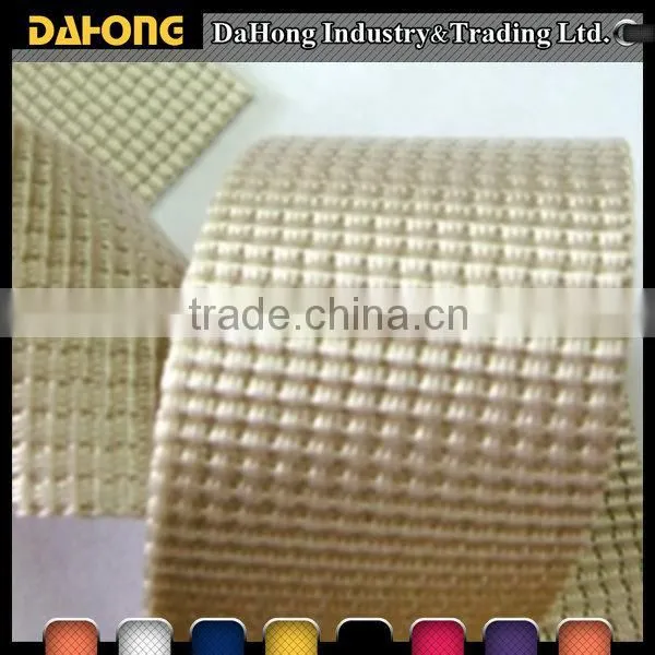 multipurpose gold colored Nylon Wavilness webbing tape for belt