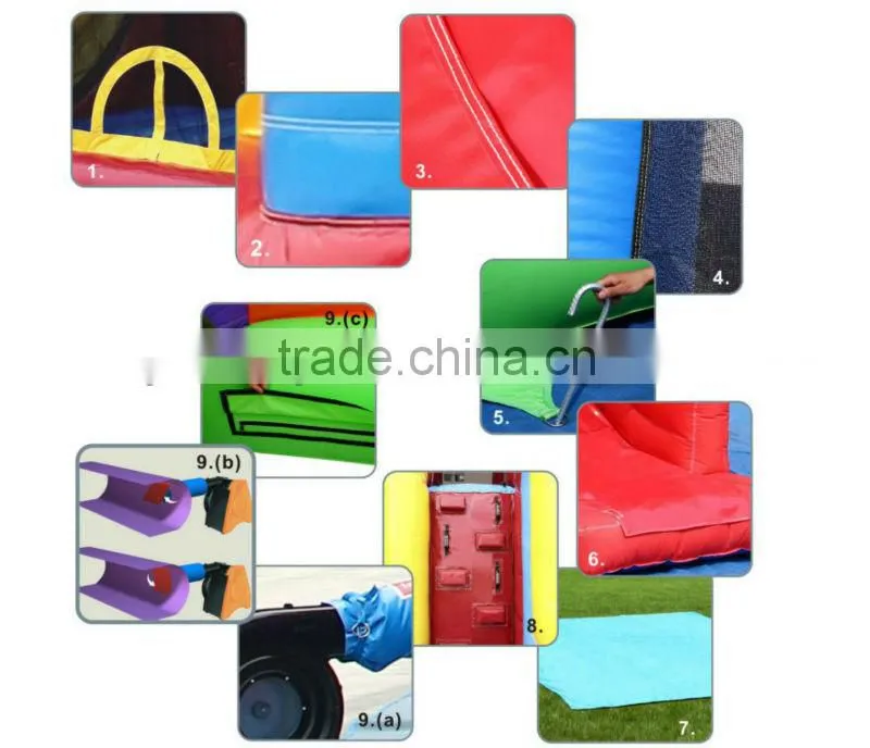 2 people for family game inflatable bungee run for sale